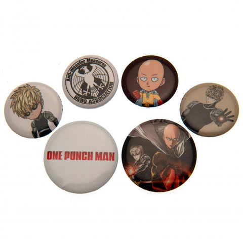One Punch Man Button Badge Set  - Official Merchandise Gifts