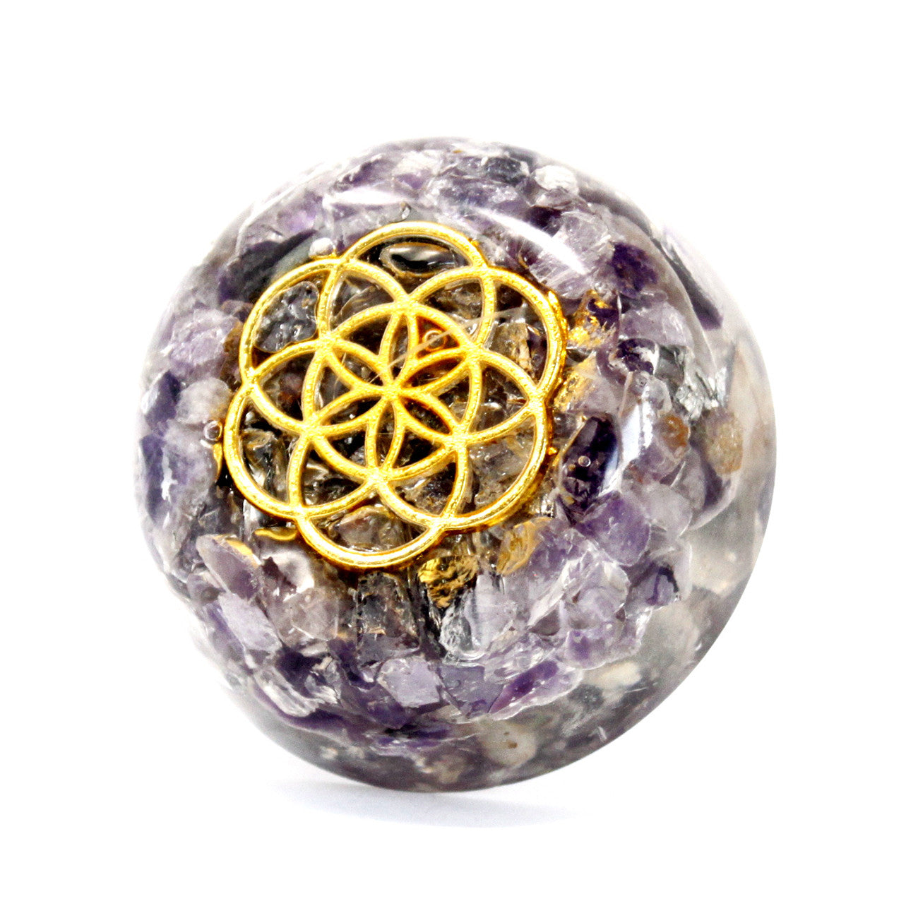 Orgonite Desk Power Packs - Amethyst Dome