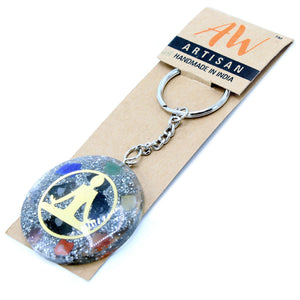 Orgonite Power Keyring - Buddha Seven Chakra