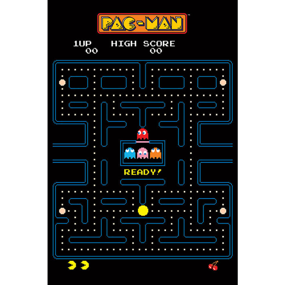 Pac-Man Poster Maze 124  - Official Merchandise Gifts