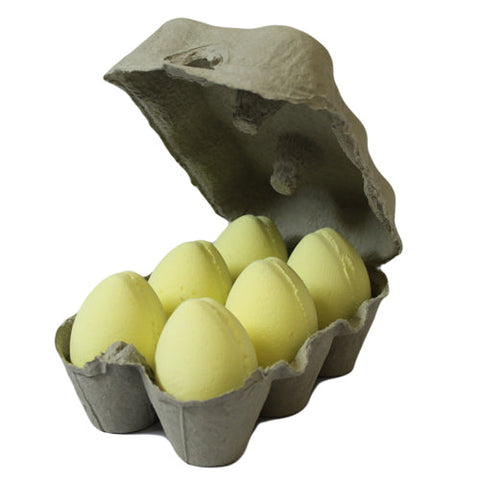 Pack of 6 Bath Eggs - Banana