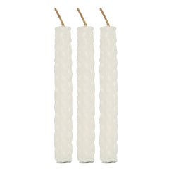 Pack of 6 Cream Beeswax Spell Candles