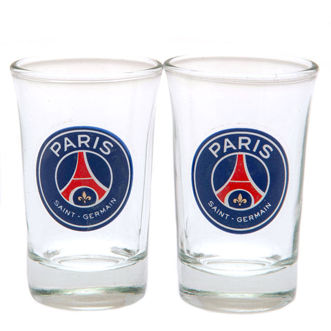 Paris Saint Germain FC 2pk Shot Glass Set  - Official Merchandise Gifts