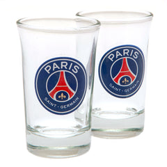 Paris Saint Germain FC 2pk Shot Glass Set  - Official Merchandise Gifts