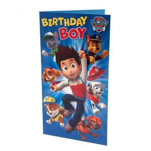 Paw Patrol Birthday Card Boy  - Official Merchandise Gifts