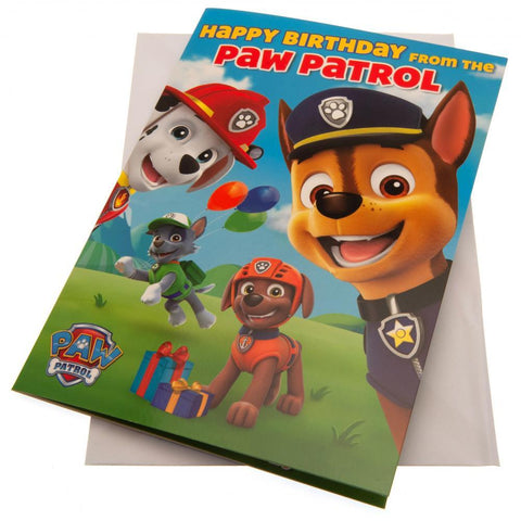 Paw Patrol Birthday Sound Card  - Official Merchandise Gifts