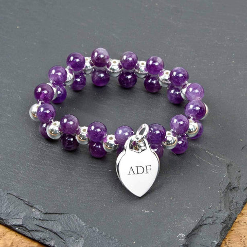 Personalised Amethyst Harmony Bracelet - Official Merchandise Gifts