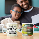 Personalised Best Dad Grand Prix Motorsport Mug