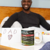 Personalised Best Dad Grand Prix Motorsport Mug