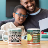 Personalised Best Dad Tennis Mug