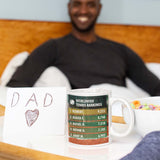 Personalised Best Dad Tennis Mug