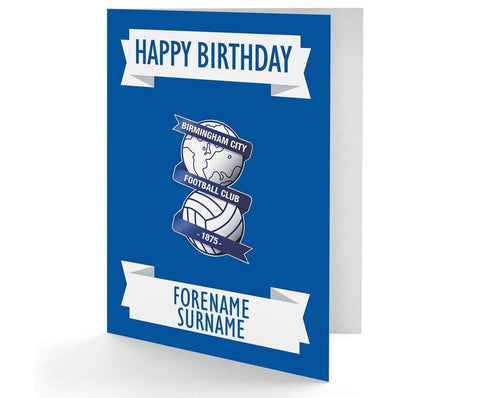 Personalised Birmingham City Birthday Card - Official Merchandise Gifts