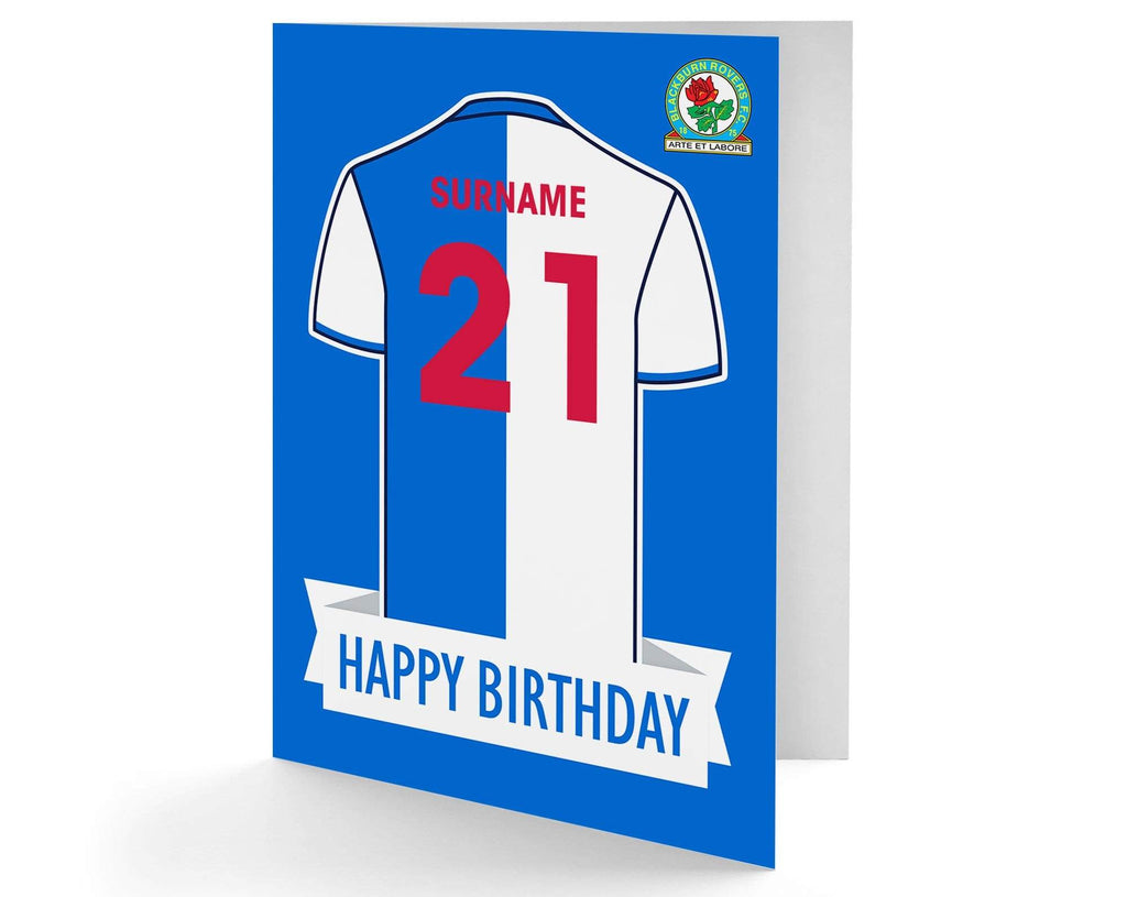 Personalised Blackburn Birthday Card - Official Merchandise Gifts