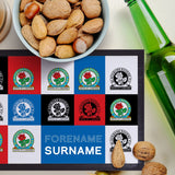 Personalised Blackburn Rovers Bar Runner - Chequered