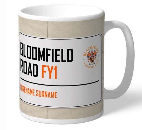 Personalised Blackpool Mug - Street Sign - Official Merchandise Gifts