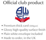 Personalised Bolton Christmas Card - Official Merchandise Gifts