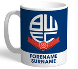 Personalised Bolton Crest Mug - Official Merchandise Gifts