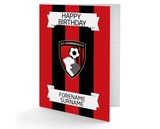 Personalised Bournemouth Birthday Card - Official Merchandise Gifts
