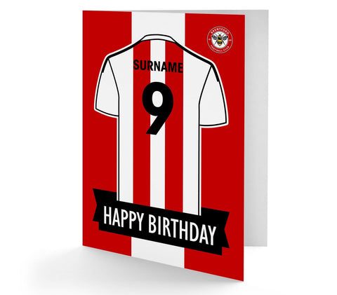 Personalised Brentford Birthday Card  - Official Merchandise Gifts