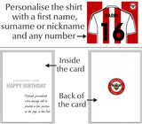 Personalised Brentford Birthday Card  - Official Merchandise Gifts