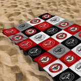 Personalised Brentford FC Beach Towel - Chequered