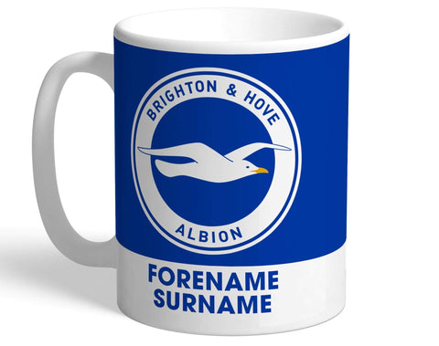 Personalised Brighton Crest Mug - Official Merchandise Gifts