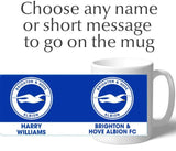 Personalised Brighton Crest Mug - Official Merchandise Gifts