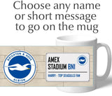 Personalised Brighton Mug - Street Sign - Official Merchandise Gifts