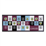 Personalised Burnley FC Bar Runner - Chequered