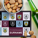 Personalised Burnley FC Bar Runner - Chequered