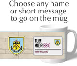 Personalised Burnley Mug - Street Sign - Official Merchandise Gifts