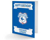 Personalised Cardiff Birthday Card - Official Merchandise Gifts