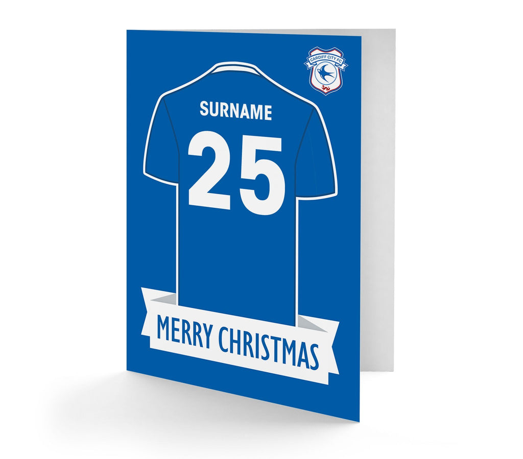 Personalised Cardiff Christmas Card - Official Merchandise Gifts