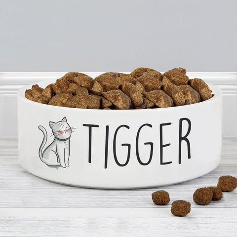 Personalised Cat Food Bowl  - Official Merchandise Gifts
