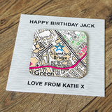 Personalised Chelsea Card & Coaster  - Official Merchandise Gifts