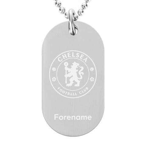 Personalised Chelsea FC Crest Dog Tag Pendant