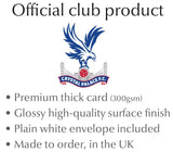 Personalised Crystal Palace FC Shirt Birthday Card  - Official Merchandise Gifts