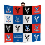 Personalised Crystal Palace Fleece Blanket - Chequered