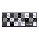 Personalised Derby County Bar Runner - Chequered