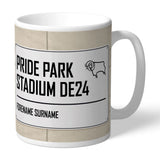 Personalised Derby Mug - Street Sign - Official Merchandise Gifts