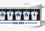 Personalised England Team Mug. Football World Cup
