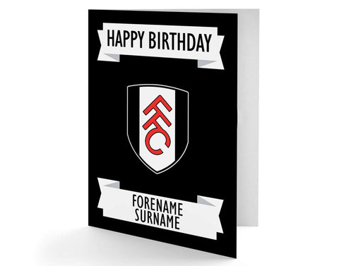 Personalised Fulham Birthday Card - Official Merchandise Gifts
