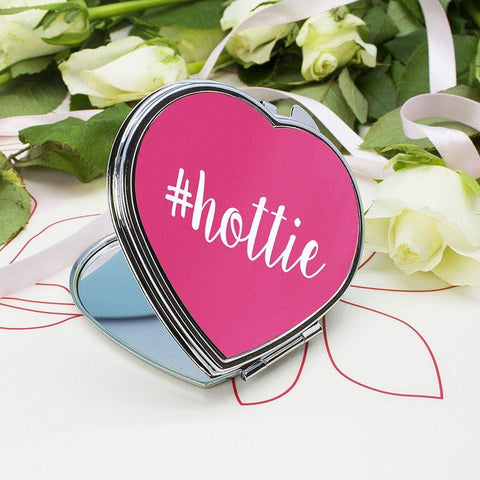 Personalised Hashtag Heart Compact Mirror - Official Merchandise Gifts