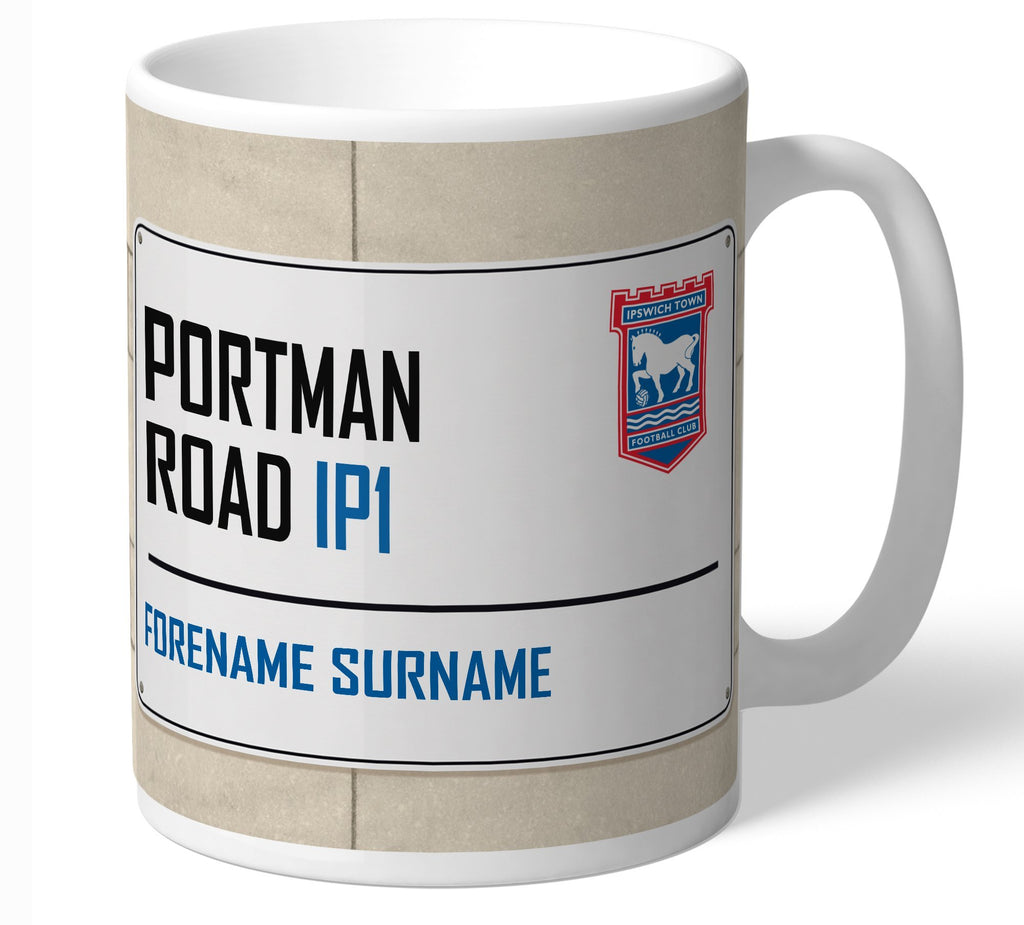 Personalised Ipswich Mug - Street Sign - Official Merchandise Gifts