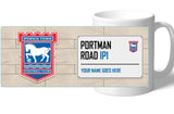 Personalised Ipswich Mug - Street Sign - Official Merchandise Gifts