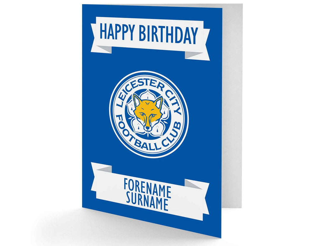 Personalised Leicester Birthday Card - Official Merchandise Gifts