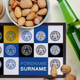 Personalised Leicester City Bar Runner - Chequered