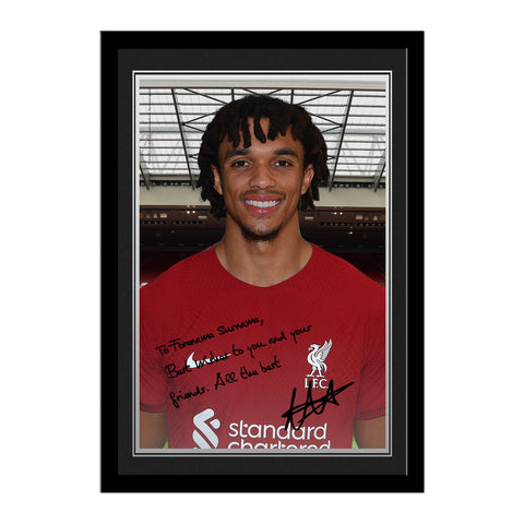 Personalised Liverpool FC Alexander-Arnold Autograph Photo Framed