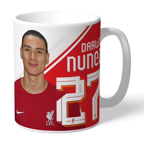 Personalised Liverpool FC Darwin Nunez Autograph Mug