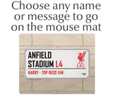 Personalised Liverpool Mouse Mat - Official Merchandise Gifts